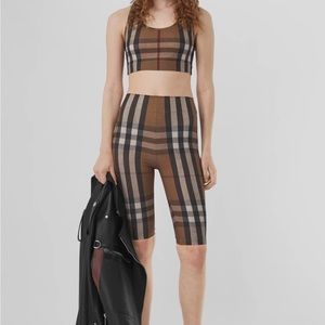Burberry Bike shorts Check Print Shorts